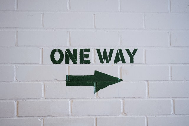 one way